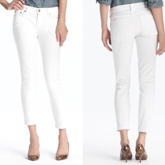 J. Crew Women's Vintage Cropped Matchstick White Denim Jeans; Women's Size 27 - Picture 2 of 10